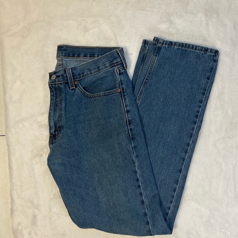 Levi’s 505 Regular Fit Jeans Men’s 33x34 Medium Wash Straight Leg Classic Denim - Picture 8 of 8